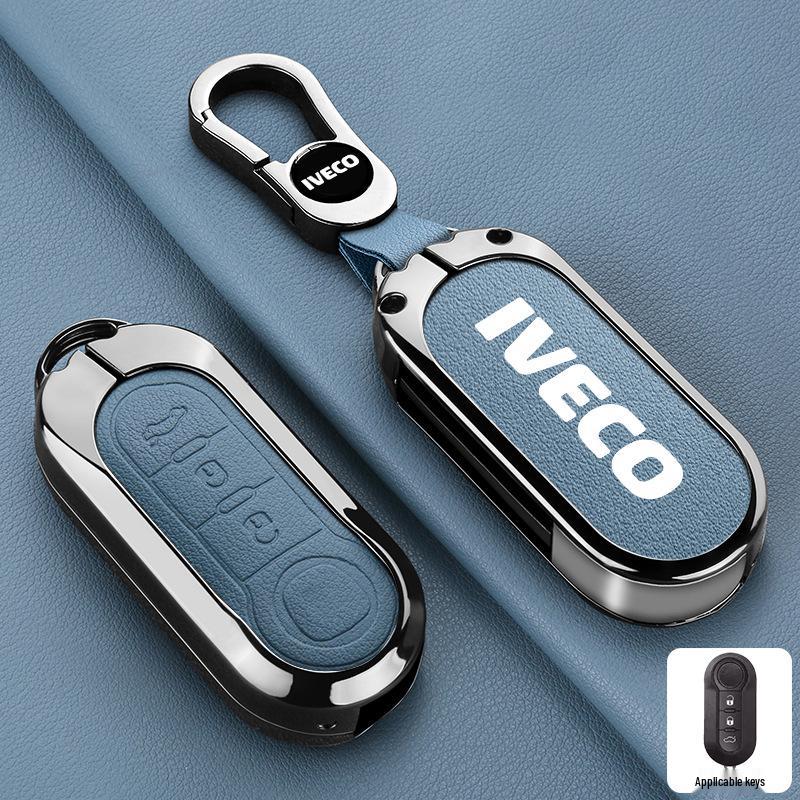 Iveco Ousheng 2021 Car Key Case: Modified Remote Key Protective Bag with Buckle