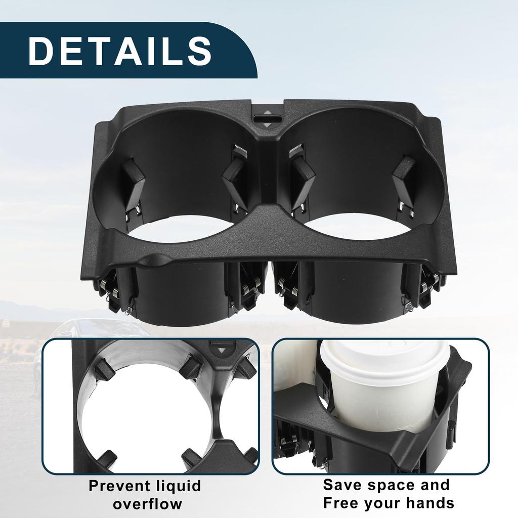 TUCKBOLD Practical Cup Holder for Part Number A2126800110 Instrument Panel Drink 1 Piece Mercedes-Benz E350, Holder, Black,