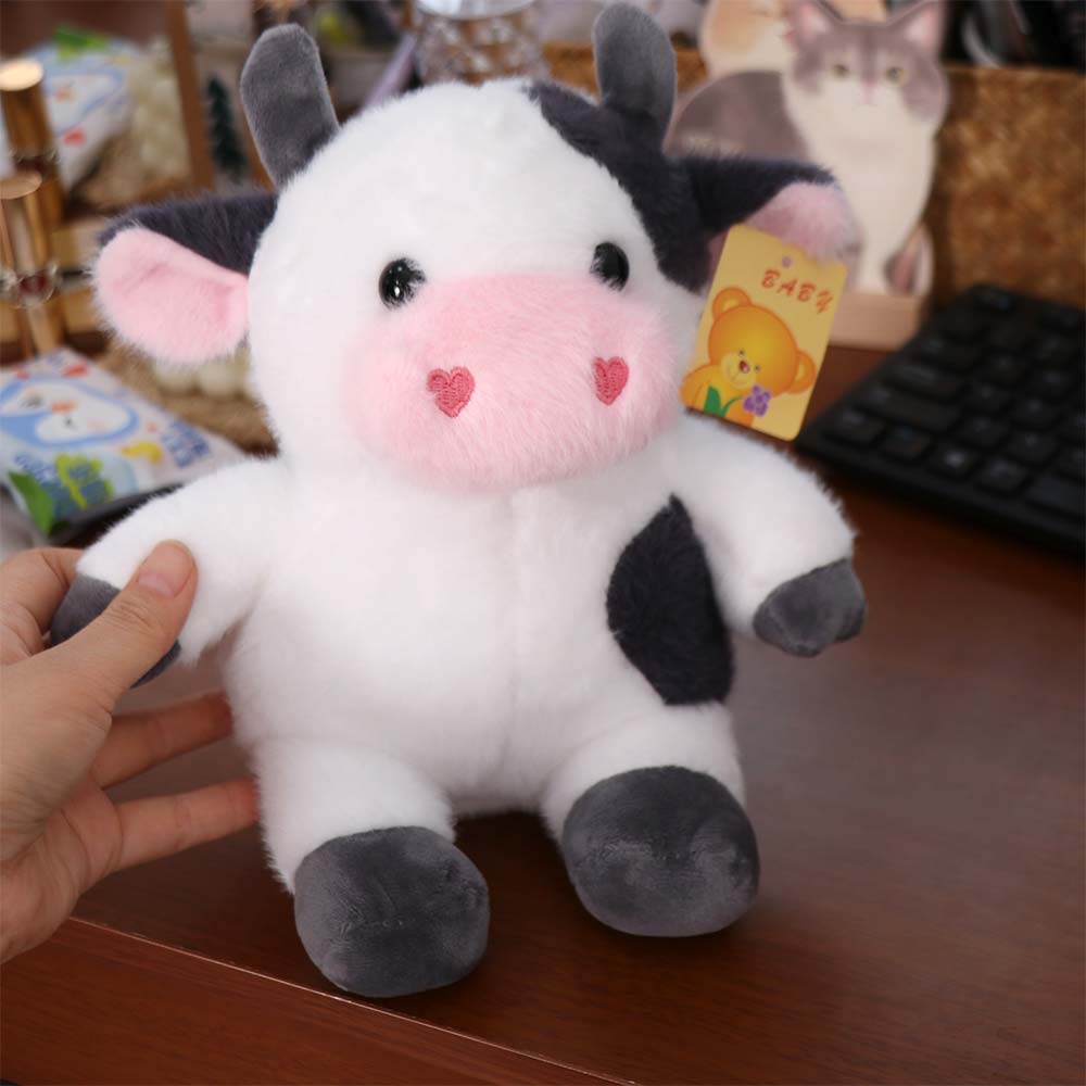 Cartoon Animals Cow Toys Simulation Cow Plush Toy Creative Cow Stuffed Plush Doll Birthday Gift