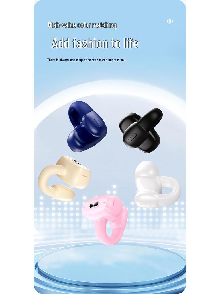 V90 Bluetooth Bone Conduction Wireless Sports Earbuds Compatible with Apple