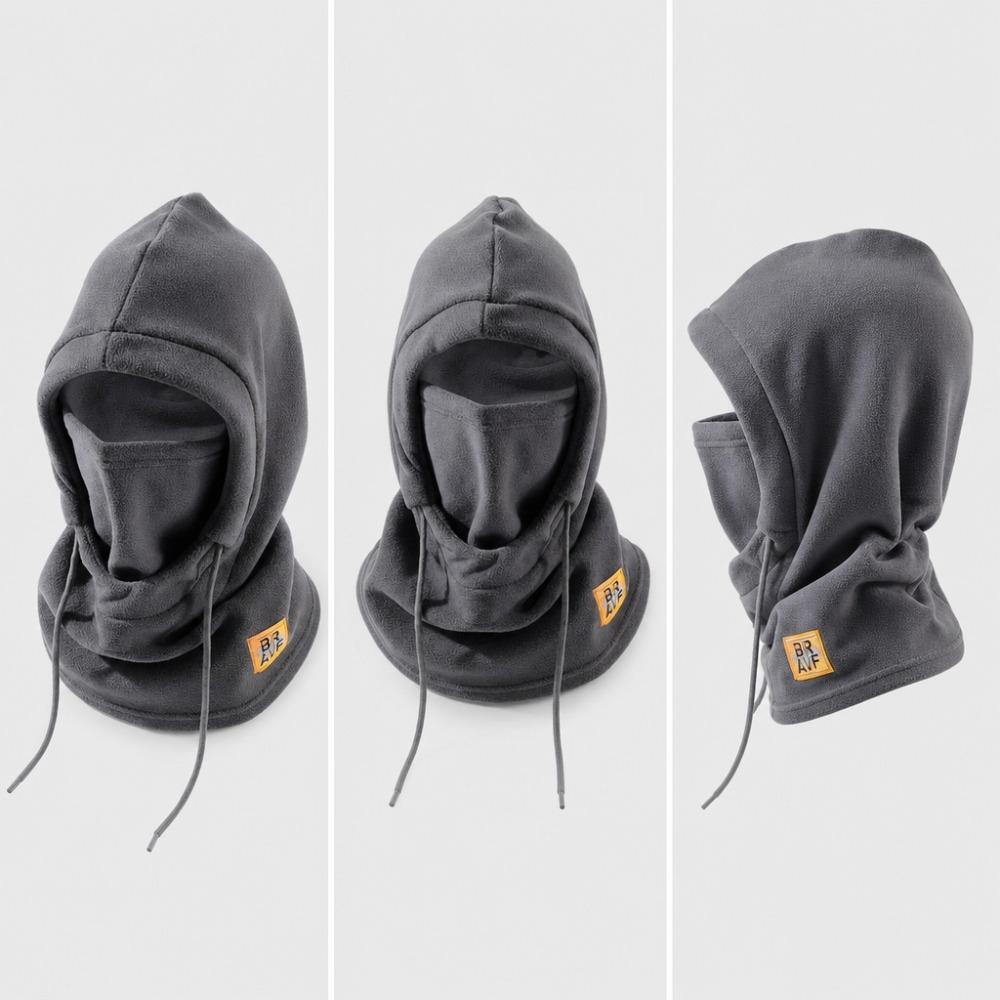 **Winter Warm Hat with Face Mask Men Women Ear Protection Neck Gaiter Windproof Cycling Cold-Proof Balaclava Cap**