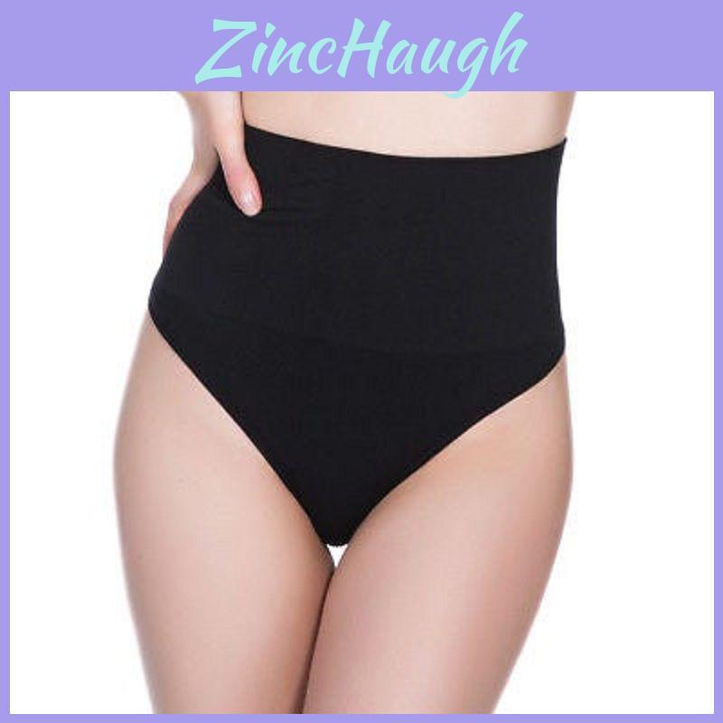 Seamless High Waist Body Shaping Thong Comfortable Nylon Fabric Tummy Control Panties