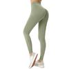 Pantaloni de yoga de culoare solidă la modă pentru femei Pantaloni de sport skinny cu talie înaltă Pantaloni fitness