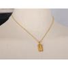 Eetit Statement Body Square Pendant Stainless Steel Statement Necklace Gold Color Texture Metal Personalized Jewelry 2023