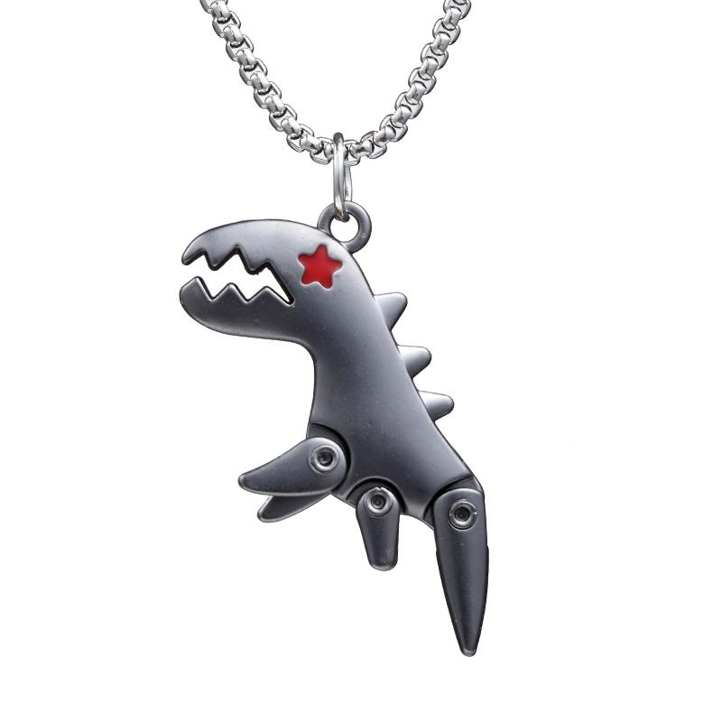 Jesus Cross Necklace Robot Dinosaur Pendant Fashion Charm Whale Screw Man Motorcycle Bear Sweater Chain Jewelry For Men Gifts