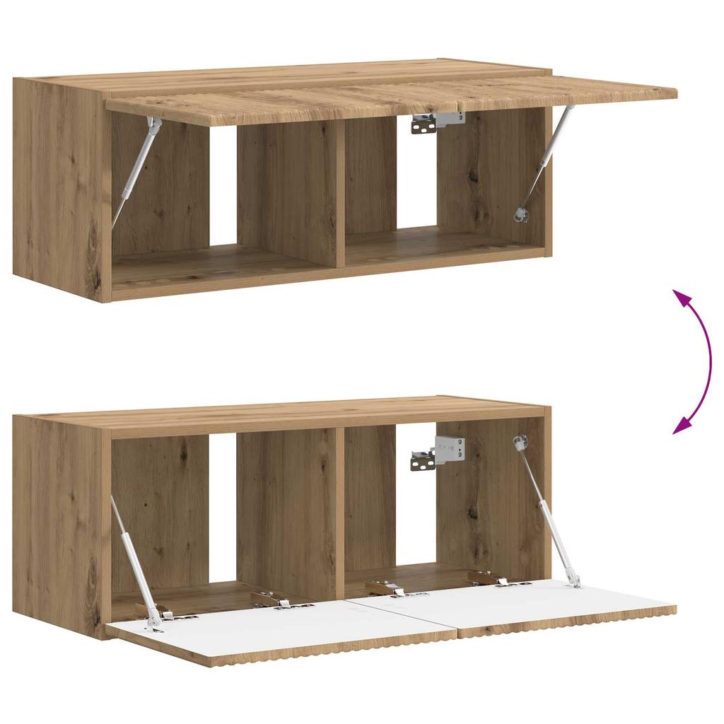 TV Cabinet Set 5 Pieces Artisan Oak Engineered Wood