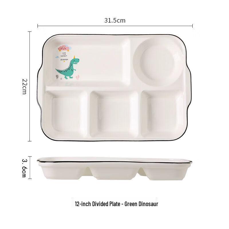 Ceramic Multi-Compartment Meal Plate