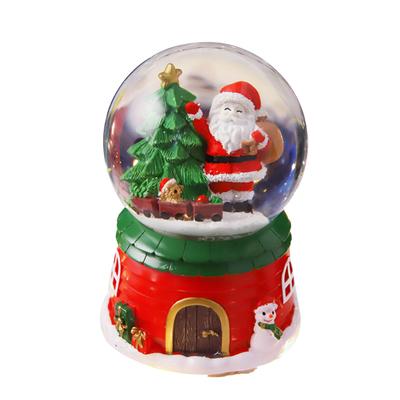 Weihnachts-Spieluhr, musikalische Weihnachtsdekoration, Kunstharz, Basteln für Schüler, Kinder, 2022, Bärenzug