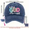 With God All Things Are Possible Flower Print Baseball Cap Polyester Casual Sport Outdoor Sun Hat