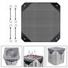 Air Conditioner Cover AC Cover Air Mesh Black Bungee Cords Central Guard Heavy Duty Leaf Outside Parts Replacement