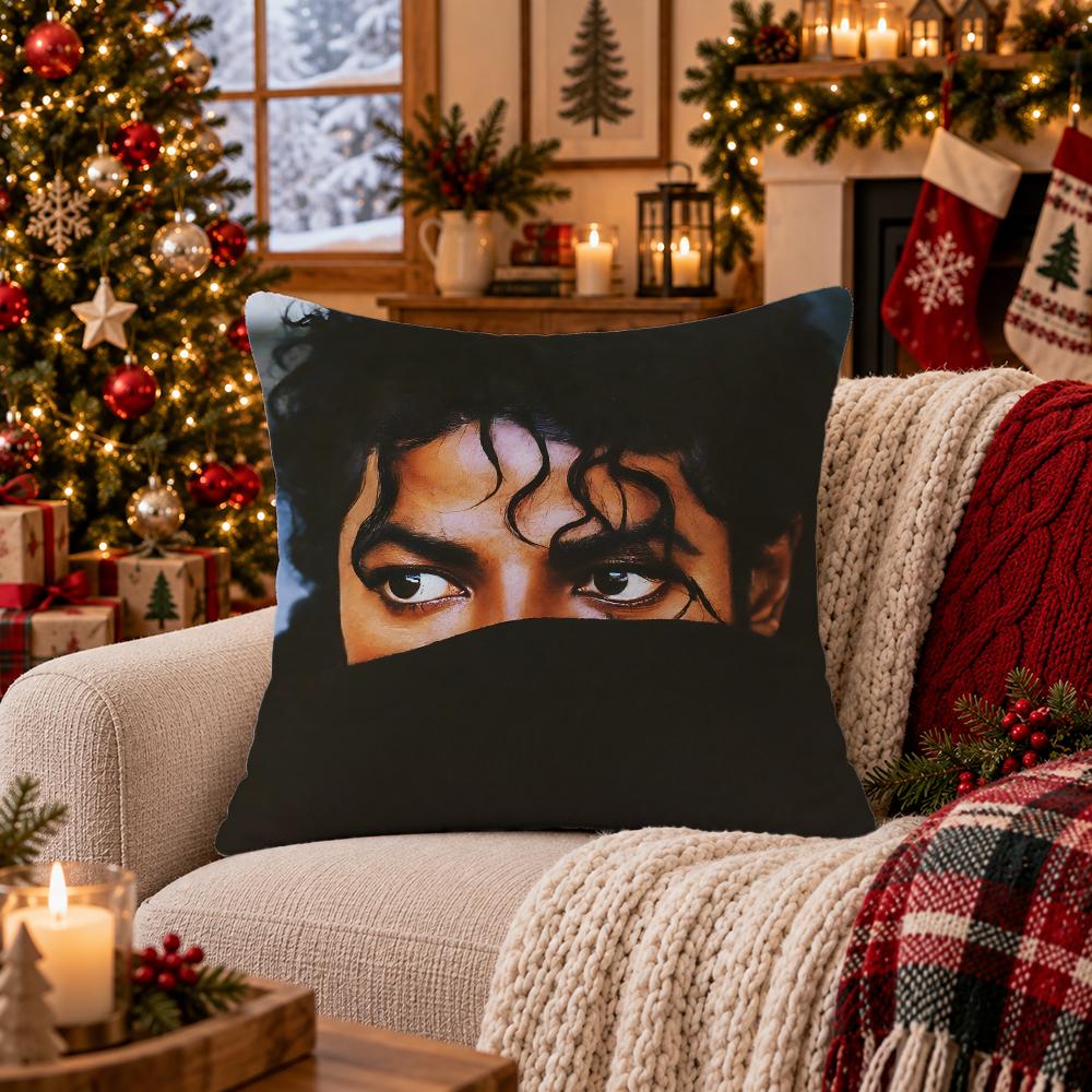 Singer Michael Jackson Cushion Cover Cushion Cover Soft Plush Cushion Covers Fluffy Throw Pillow Cases For Sofa Bedroom