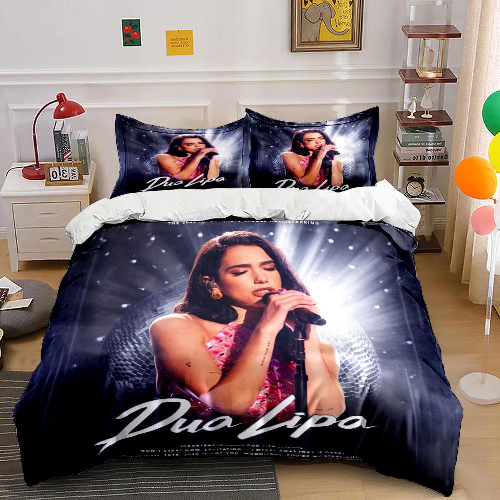 Pop Singer Design Bedding Set Bedding Duvet Cover Set Duvet Cover Pillowcases  (1*Duvet Cover 2*Pillowcases, Without Duvet Insert)