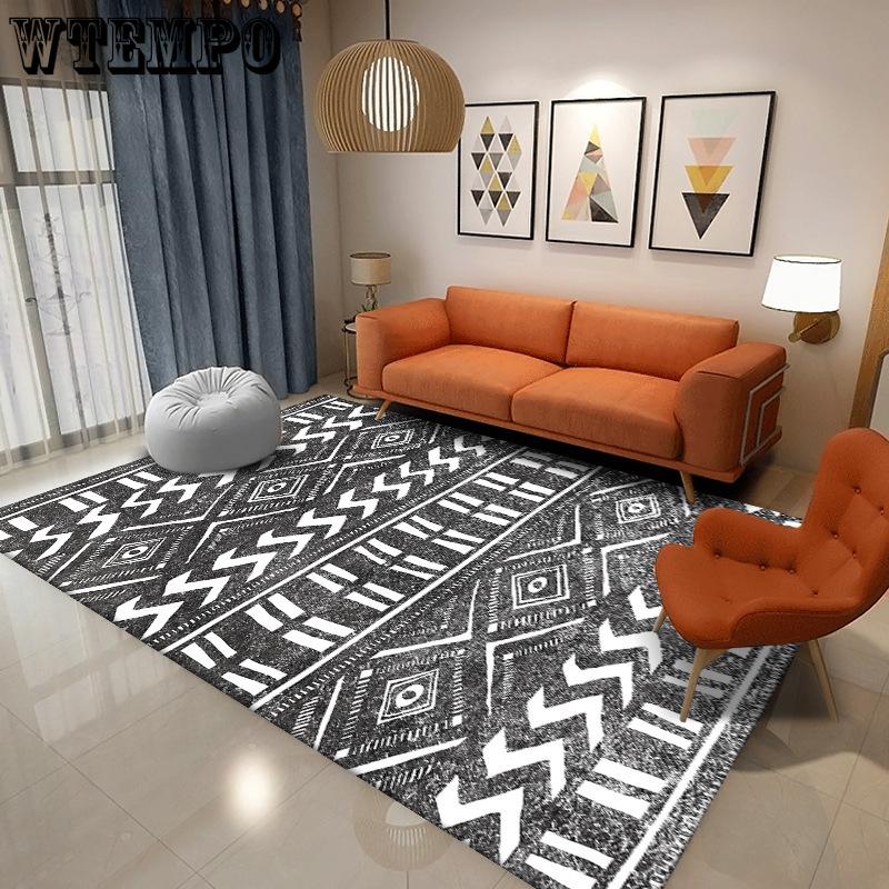 Bohemian Living Room Carpet Coffee Table Sofa Bedroom Room Bedside Carpet Home Large Area Floor Mat