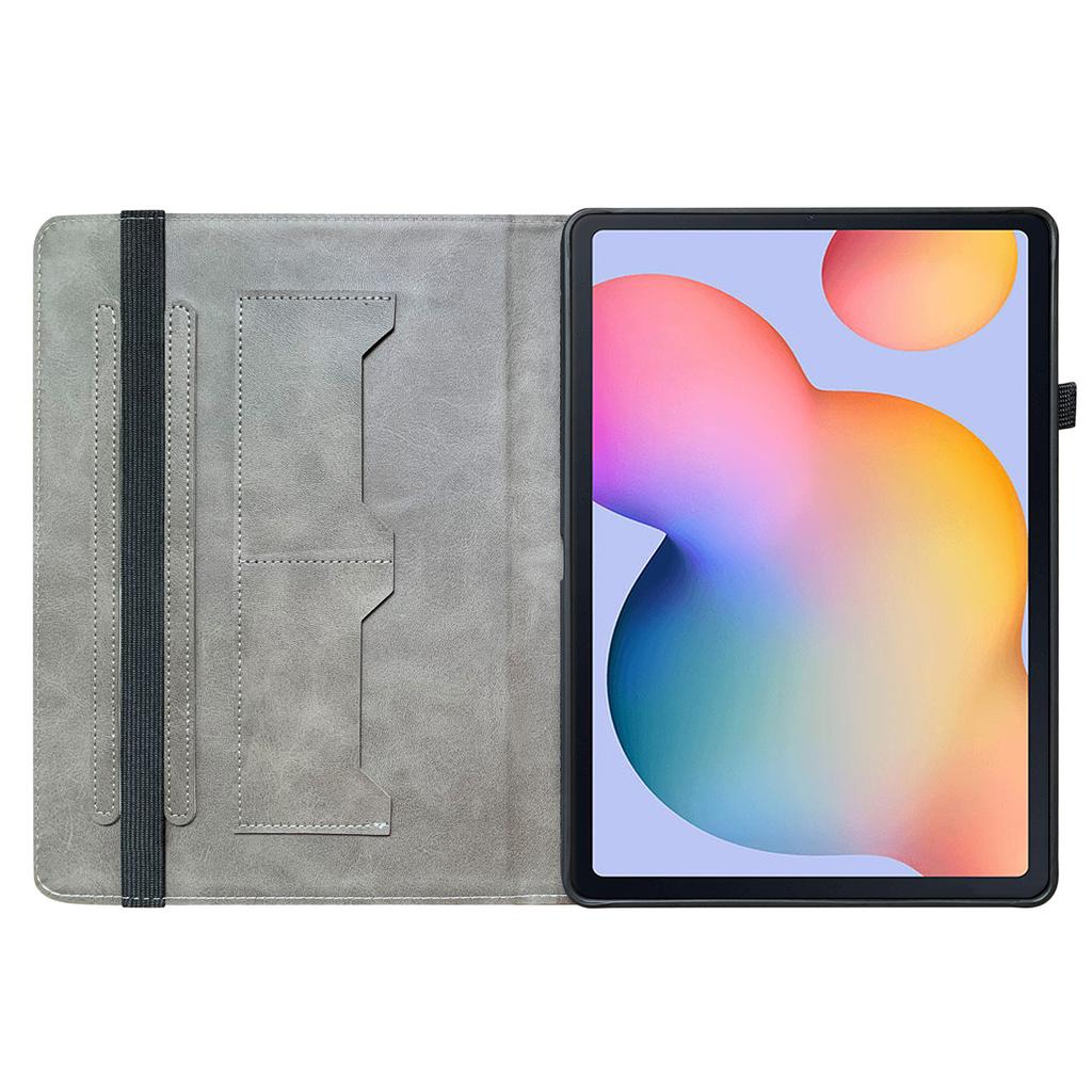 PU Leather Tablet Case for Samsung Galaxy Tab S6 Lite (2024)-11 Styles! Durable,with 2 Stand Slots,Pencil Holder & Card Slots,Flexible TPU Back Cover