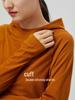 Women's Warm Ginger Velvet Hoodie: Versatile Spring/Autumn Solid Color Top