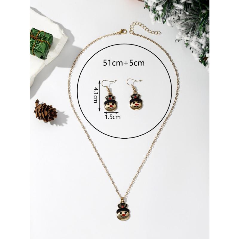 Hot Sale Christmas Ornaments, Creative Staff Snowflake Socks Snowman Christmas Tree Jewelry Holiday Set