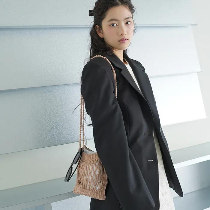 Handmade Net Bag _ Beige