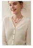 Women's 100% Pure Cashmere V-Neck Cardigan Sweater - Short Knitwear for Autumn/Winter