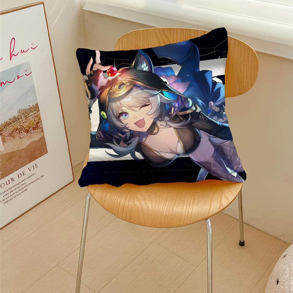 Game Cipher Game Honkai Star Rail Cushion Cover Pillow Cover Decoration Room Home Sofa Living Office Car Nordic Simplicity