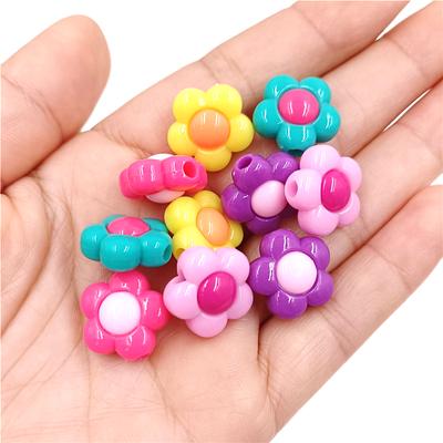 Fiori in Acrilico Perline Sfuse 10pz Accessori per Gioielli Colore Solido Ciondolo Creativo per la Realizzazione di Braccialetti Collane Accessori alla Moda