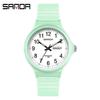 Sanda 6060 Dual Calendar Waterproof Quartz Watch for Casual Outdoor Wear - Men's & Women's Student Wristwatch
