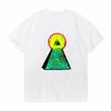 Sommer Illuminati T-Shirts Vertraue Niemandem Illuminati Allsehendes Auge T-Shirt Buchstabendesign T-Shirt Harajuku Rundhals-T-Shirt