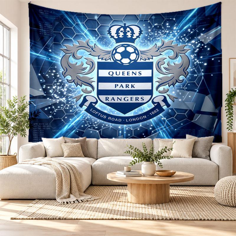 Queens Park Rangers Football Wall Tapestry, Soft Fabric Wall Hanging, Decorative Backdrop For Bedroom Home Wall Art