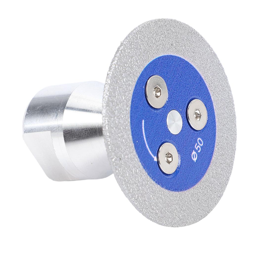3PCS Brazed   Saw Blades   Angle Grinder Cutting Carving Disc for Marble   Stone Concrete 50MM Outer Diameter Blue