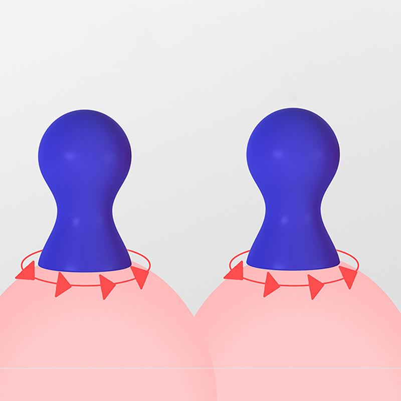 2PCS Nipple Sucker Pump Suction Cup Breast Clitoris Stimulator Non Vibrating Intimate Sex Toys For Women Couples