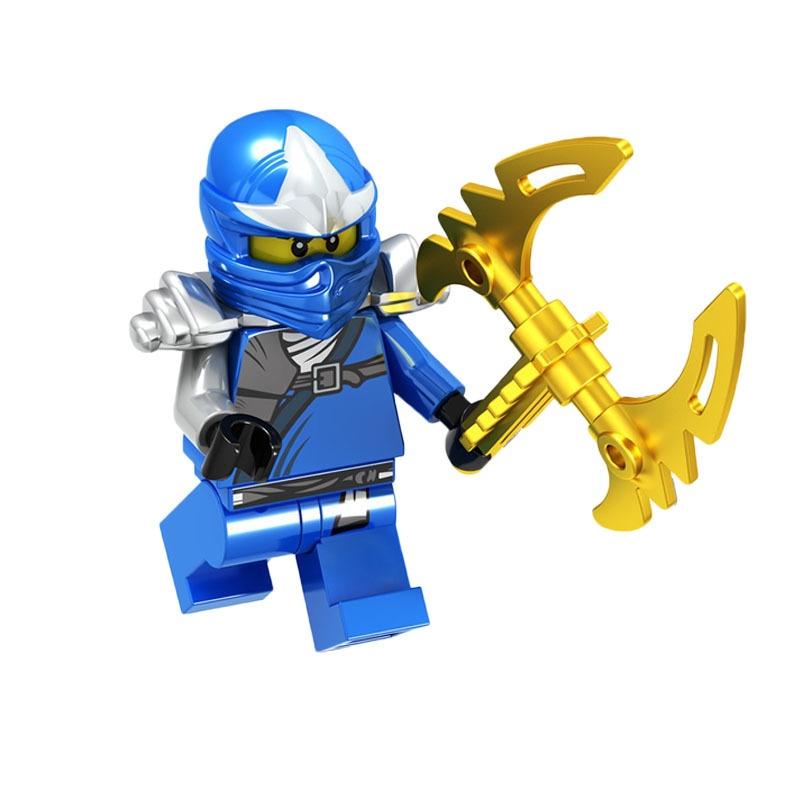 סט צעצועי קוביות בנייה נינג'ה זהובות לילדים כולל 38 חתיכות של קוביות ABS קטנות