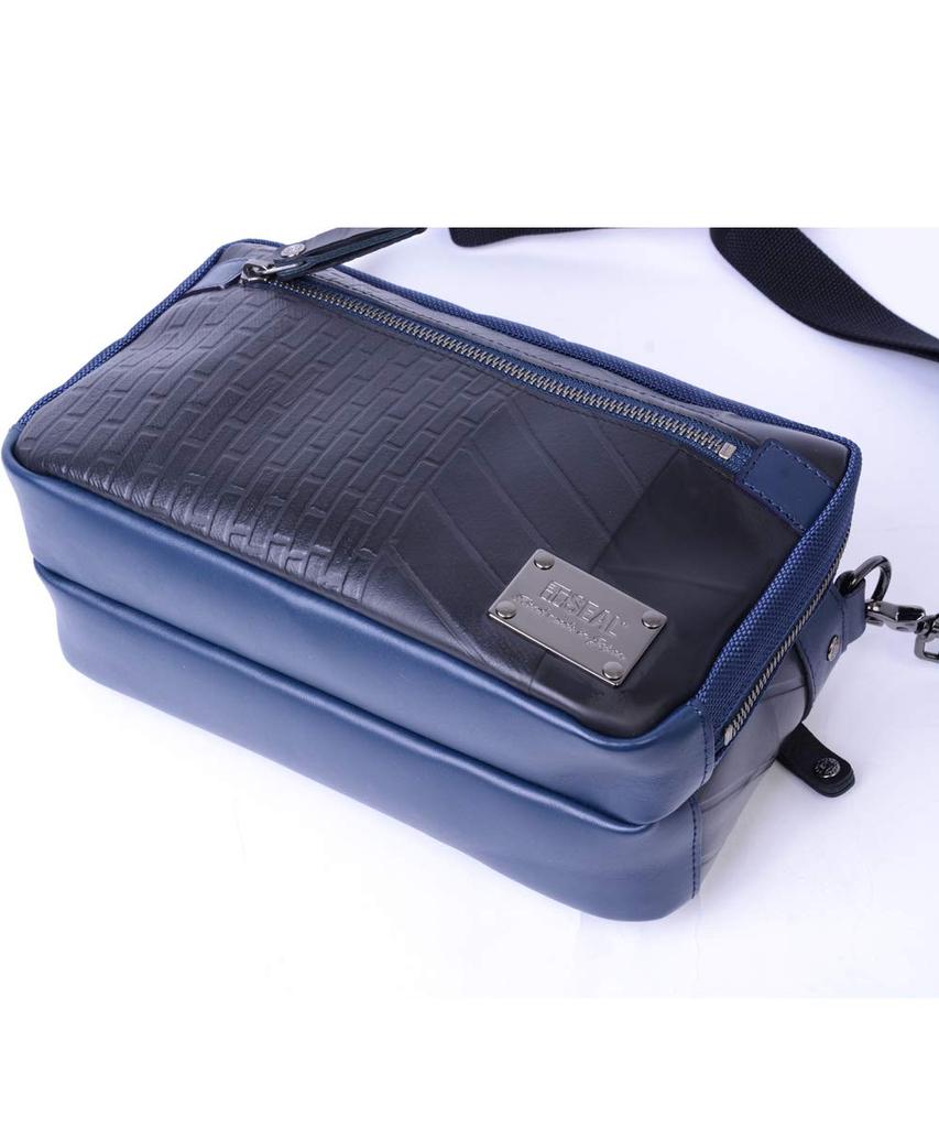 SEAL Travel Mini Shoulder Bag Shoulder Bag Crossbody Bag Waterproof Motorcycle Travel Bag Made in Japan Men's PS-099NV