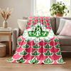 Alpha Kappa Alpha Sorority Blanket Flannel Blanket Soft Cozy Plush Throw for Sofa Bed Lightweight Home Decor