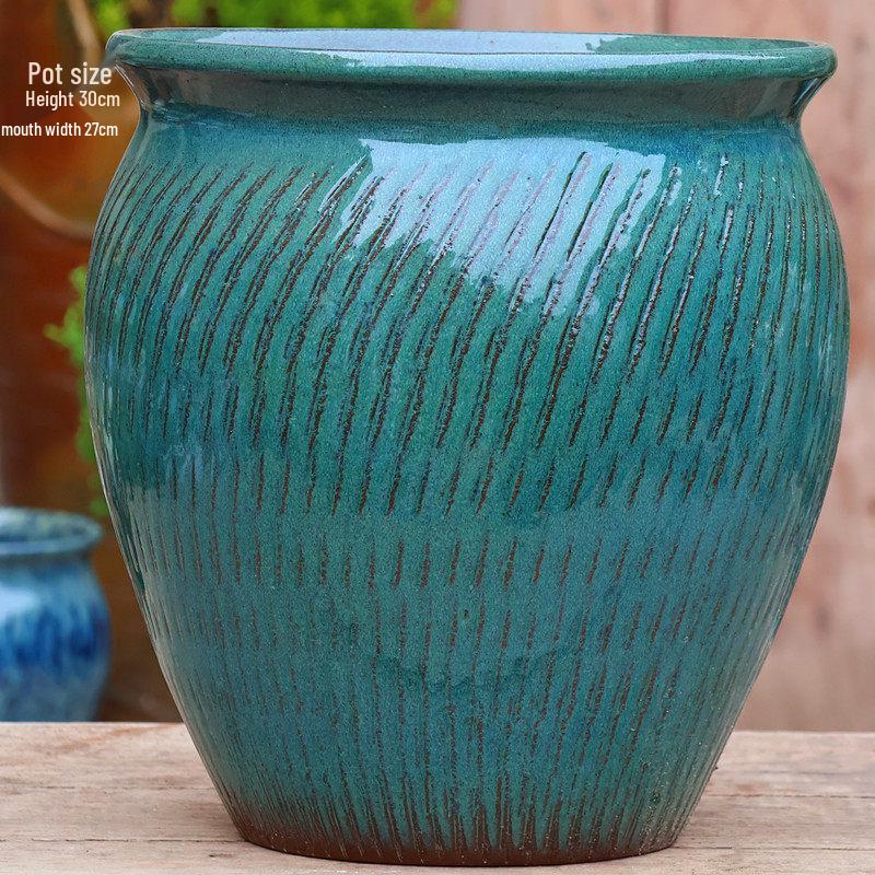 Extra Large Breathable Ceramic Pot for Bougainvillea, Roses, Chlorophytum, and Succulents