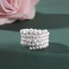 Freshwater Pearl Rings Stackable Elastic Finger Rings For Women Gifts Minimalist Ring Fashion Jewelry