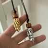 Metal Flower Pinecone Long Necklaces For Women Niche Fashion New Sweater Rope Chain Jewelry Accessory Gift Party