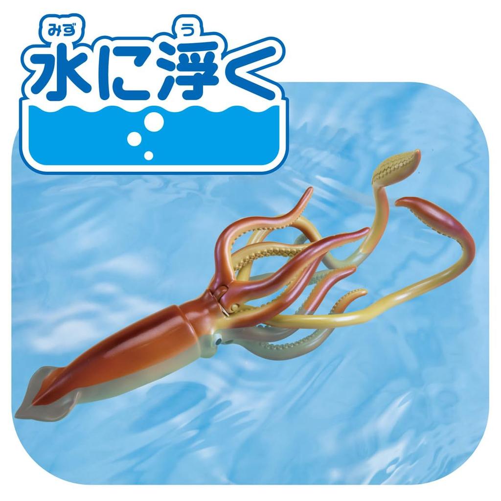 TAKARA TOMY Ania Giant Squid Animal Dinosaur Toy for Ages 3 and Up AL-33 (Floating Version)