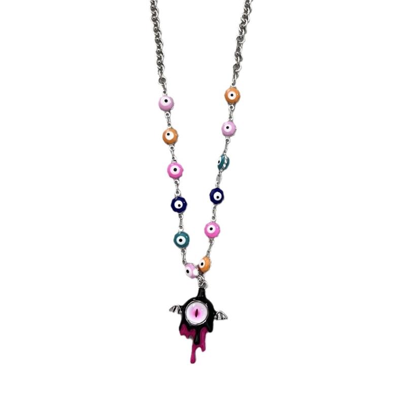 Evil Eye Necklace Evil Eye Ear Pins Sweet and Fashionable Alloy Accessories Evil Eye Jewelry for Party Wedding Daily