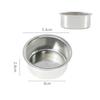 Filtri per Caffè Espresso da 51/54/58MM Sostituzione Acciaio Inossidabile per Portafiltro Senza Fondo Accessori Barista Caffetteria