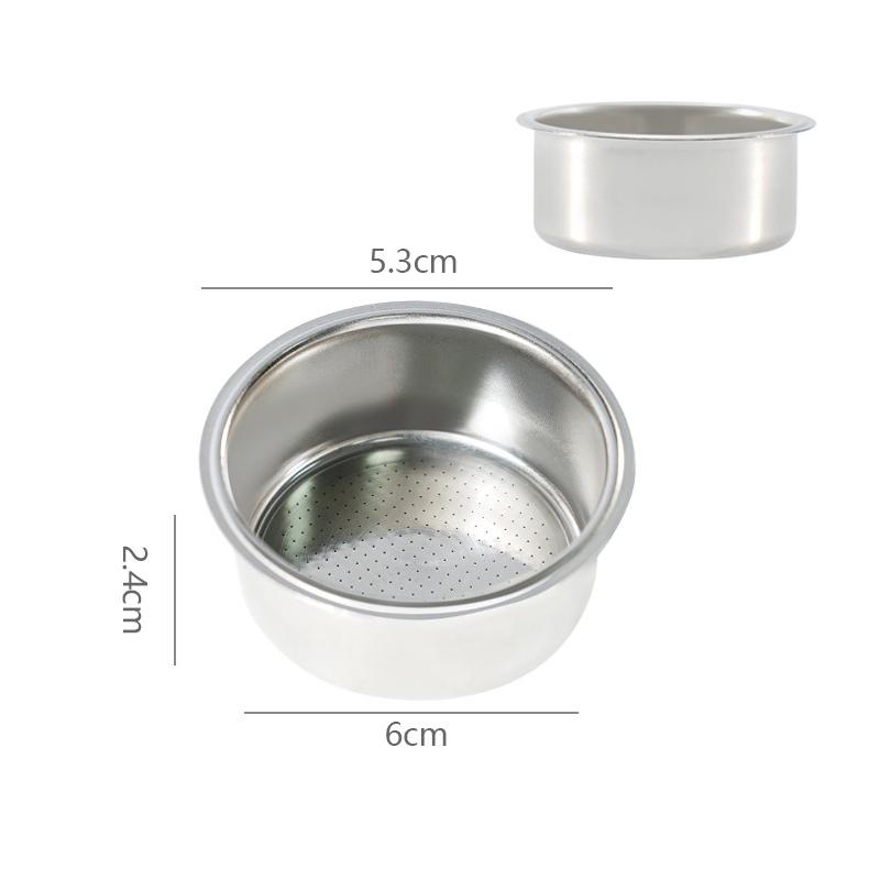 Filtri per Caffè Espresso da 51/54/58MM Sostituzione Acciaio Inossidabile per Portafiltro Senza Fondo Accessori Barista Caffetteria