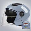 Lishi Electric Motorcycle Double Visor Half Helmet