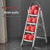 Jimeier 4-Step Foldable Steel Fitness Stepladder