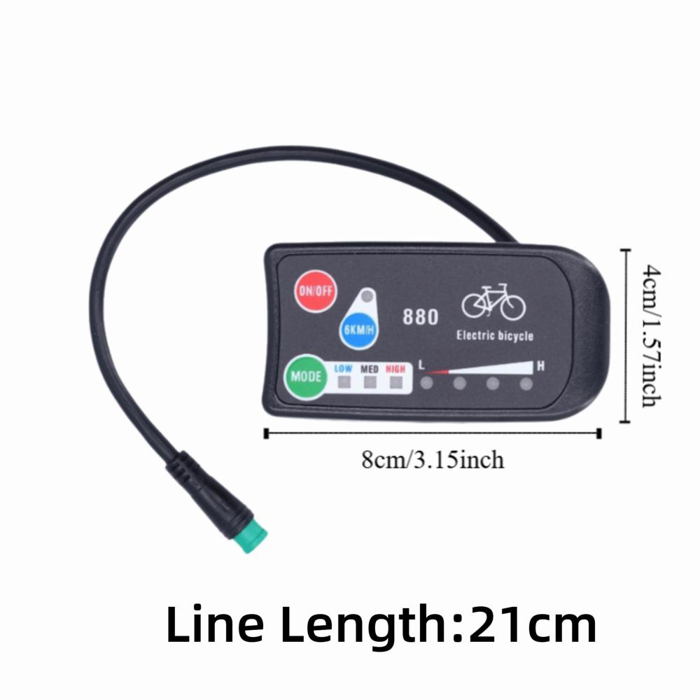 PVC E-Bike Display 36V 48V Power Supply E-Bike Display Meter  Electric Modification