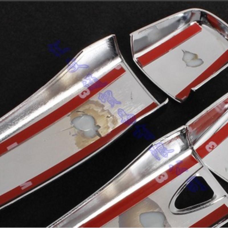 For Nissan Qashqai J11 2015- Car Accessories ABS Chrome Door Handle Cover Without Smart Key Hole Catch Cap Trim Molding 2018