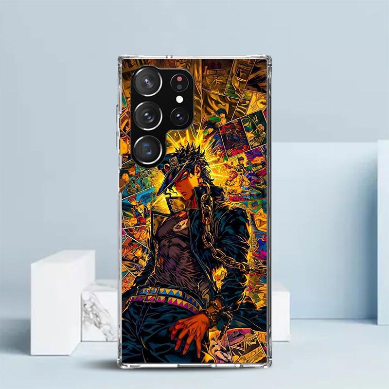JoJo's Bizarre Adventure Kujo Jotaro Soft Cover for Samsung Galaxy S25 Edge S26 S24 S23 Ultra Phone Case S22 S21 Plus S20 FE Pri