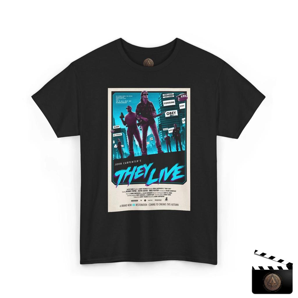 They Live T shirt For Men & Women, Restoration Movie Poster Tee