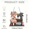 Charming vintage sewing machine pendant - fairy tale like hanging decoration, perfect for handicraft studios and sewing studios,