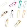 Female Acetate U-Shape Hair Sticks Clip Hairpins Retro Gift Headwear for Girls Wedding Headband Daily-Wear Accessories