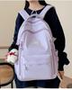 Schoolbag Multi-pocket Wholesale Middle School Student School Bag Girls Ridge Protection Large Capacity High Value Korean Simple Wind-packed Books