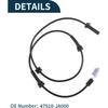 ABS Wheel Speed Sensor Front Left or Front Right ABS Sensor Anti-lock Braking System Sensor No.47910-JA000 for Nissan Altima 2007-2013