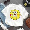 Shortsleeve Tshirt for Children of SpongeBobcotton Jersey with Anime Character Print Casual Summer Tshirts with Round Neck